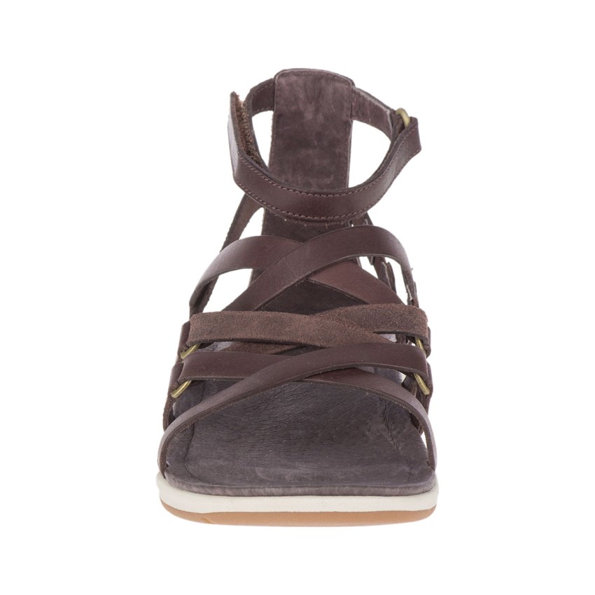 Sandales Merrell Kalari Shaw Mid Marron Foncé Femme | D.H.YOZN